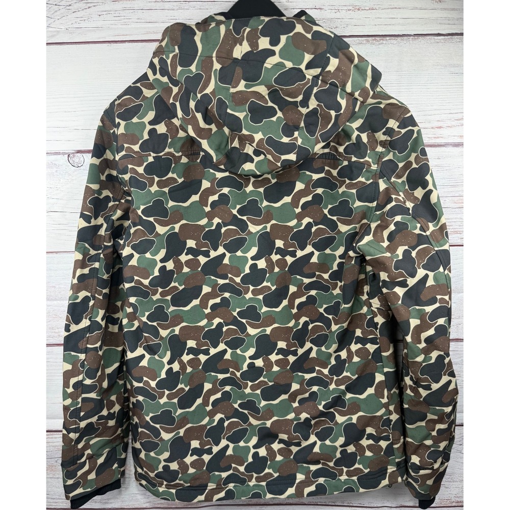 Burlebo Mens Duck Camo Performance Jacket Water Repellent Fleece Lined Small NWT - Picture 2 of 5
